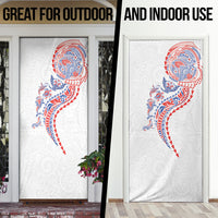Hawaiian Kakau Tribal Sea Animals Tattoos Door Cover Hawaii Flag Color Inspired LT03 - Polynesian Pride