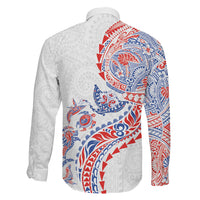 Hawaiian Kakau Tribal Sea Animals Tattoos Family Matching Mermaid Dress and Hawaiian Shirt Hawaii Flag Color Inspired LT03 - Polynesian Pride