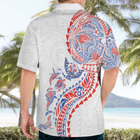 Hawaiian Kakau Tribal Sea Animals Tattoos Hawaiian Shirt Hawaii Flag Color Inspired LT03 - Polynesian Pride