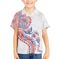 Hawaiian Kakau Tribal Sea Animals Tattoos Hawaiian Shirt Hawaii Flag Color Inspired LT03 - Polynesian Pride