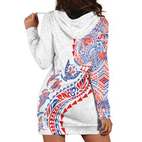 Hawaiian Kakau Tribal Sea Animals Tattoos Hoodie Dress Hawaii Flag Color Inspired LT03 - Polynesian Pride