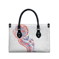 Hawaiian Kakau Tribal Sea Animals Tattoos Leather Bag Hawaii Flag Color Inspired LT03 - Polynesian Pride