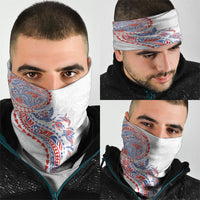 Hawaiian Kakau Tribal Sea Animals Tattoos Neck Gaiter Hawaii Flag Color Inspired LT03 - Polynesian Pride