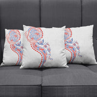 Hawaiian Kakau Tribal Sea Animals Tattoos Pillow Cover Hawaii Flag Color Inspired LT03 - Polynesian Pride