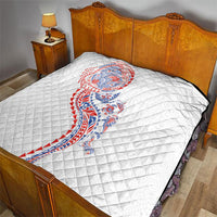 Hawaiian Kakau Tribal Sea Animals Tattoos Quilt Hawaii Flag Color Inspired LT03 - Polynesian Pride