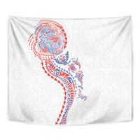 Hawaiian Kakau Tribal Sea Animals Tattoos Tapestry Hawaii Flag Color Inspired LT03 - Polynesian Pride