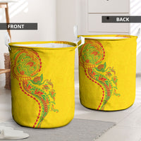 Hawaiian Kakau Tribal Sea Animals Tattoos Laundry Basket Kanaka Maoli Flag Color Inspired LT03 - Polynesian Pride