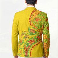 Hawaiian Kakau Tribal Sea Animals Tattoos Blazer Kanaka Maoli Flag Color Inspired LT03 - Polynesian Pride