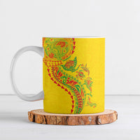 Hawaiian Kakau Tribal Sea Animals Tattoos Ceramic Mug Kanaka Maoli Flag Color Inspired LT03 Multicolor - Polynesian Pride