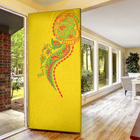 Hawaiian Kakau Tribal Sea Animals Tattoos Door Cover Kanaka Maoli Flag Color Inspired LT03 - Polynesian Pride