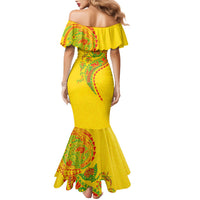 Hawaiian Kakau Tribal Sea Animals Tattoos Family Matching Mermaid Dress and Hawaiian Shirt Kanaka Maoli Flag Color Inspired LT03 - Polynesian Pride