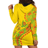 Hawaiian Kakau Tribal Sea Animals Tattoos Hoodie Dress Kanaka Maoli Flag Color Inspired LT03 - Polynesian Pride