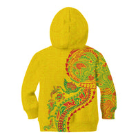 Hawaiian Kakau Tribal Sea Animals Tattoos Kid Hoodie Kanaka Maoli Flag Color Inspired LT03 - Polynesian Pride