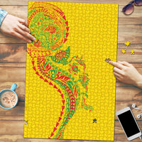 Hawaiian Kakau Tribal Sea Animals Tattoos Puzzle Kanaka Maoli Flag Color Inspired LT03 Multicolor - Polynesian Pride