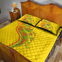 Hawaiian Kakau Tribal Sea Animals Tattoos Quilt Bed Set Kanaka Maoli Flag Color Inspired LT03 - Polynesian Pride