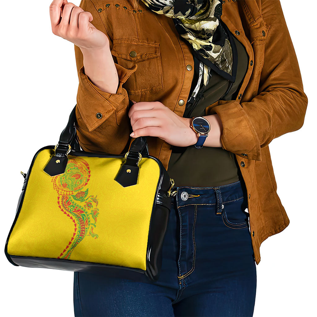 Hawaiian Kakau Tribal Sea Animals Tattoos Shoulder Handbag Kanaka Maoli Flag Color Inspired LT03 - Polynesian Pride