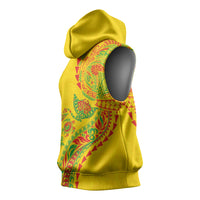 Hawaiian Kakau Tribal Sea Animals Tattoos Sleeveless Hoodie Kanaka Maoli Flag Color Inspired LT03 - Polynesian Pride