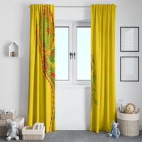 Hawaiian Kakau Tribal Sea Animals Tattoos Window Curtain Kanaka Maoli Flag Color Inspired LT03 - Polynesian Pride