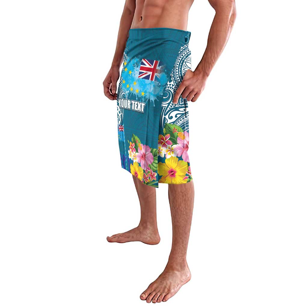 Personalised Tuvalu Independence Day Lavalava Tuvaluan Tribal Flag Style