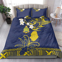 Niue Independence Day Bedding Set Hiapo Pattern Fiti Pua and Uga LT03 - Polynesian Pride
