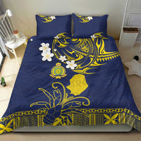 Niue Independence Day Bedding Set Hiapo Pattern Fiti Pua and Uga LT03 - Polynesian Pride