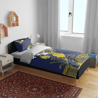 Niue Independence Day Bedding Set Hiapo Pattern Fiti Pua and Uga LT03 - Polynesian Pride