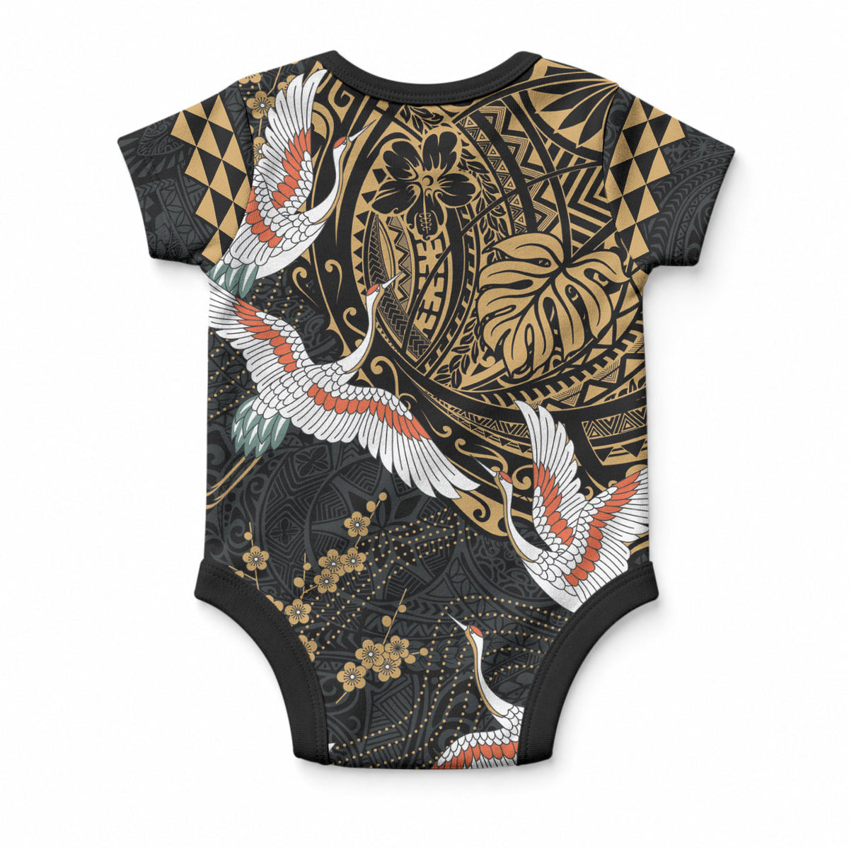 Hawaii and Japanese Together Baby Onesie