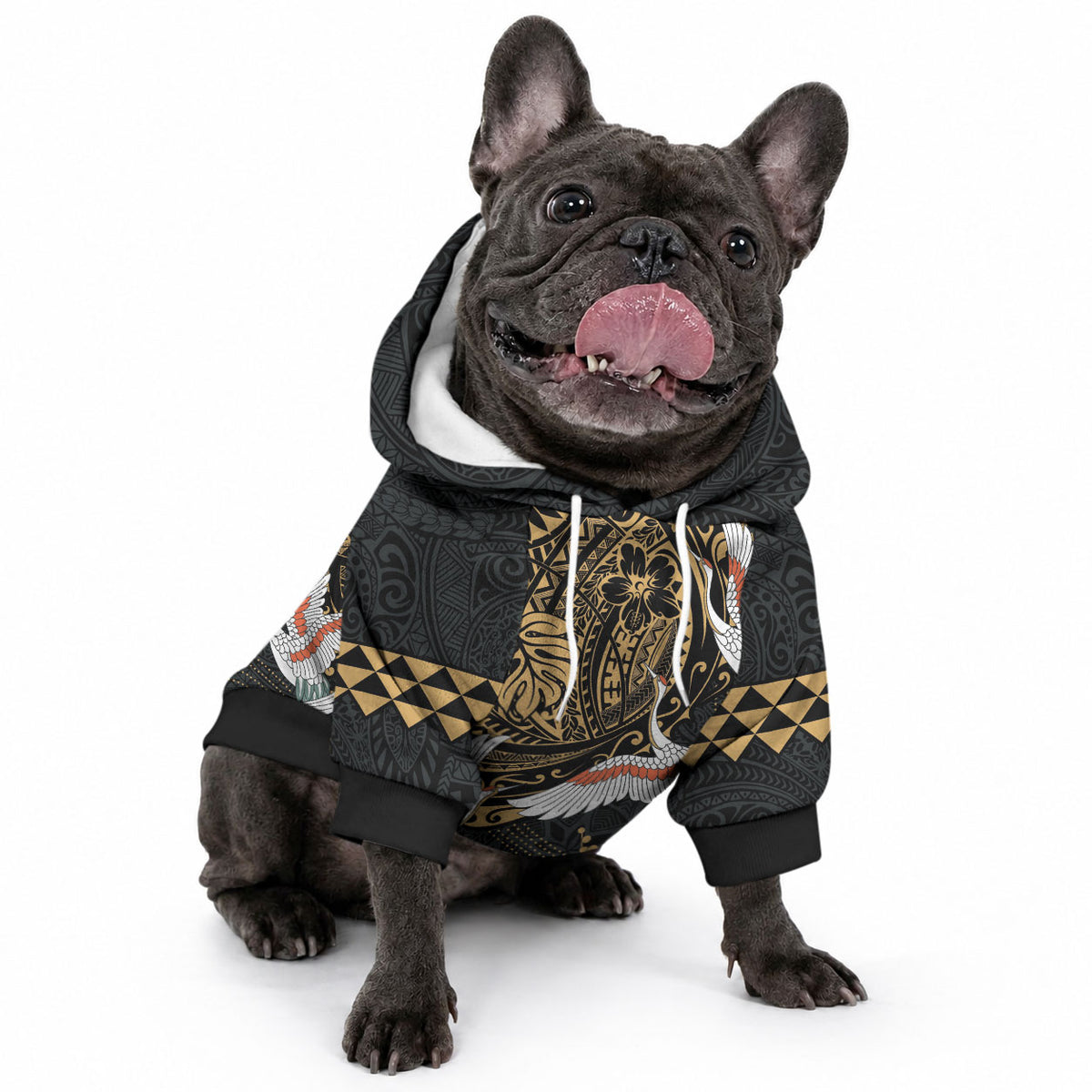 Hawaii and Japanese Together Pet Hoodie