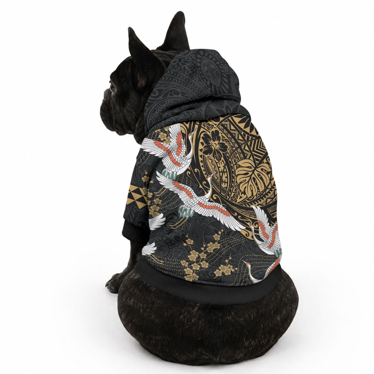 Hawaii and Japanese Together Pet Hoodie