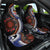 Fiji and Australia Together Car Seat Cover Kangaroo Aboriginal with Tribal Tapa Hibiscus Half Style - Polynesian Pride
