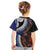 Fiji and Australia Together Kid T Shirt Kangaroo Aboriginal with Tribal Tapa Hibiscus Half Style - Polynesian Pride