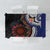 Fiji and Australia Together Tablecloth Kangaroo Aboriginal with Tribal Tapa Hibiscus Half Style - Polynesian Pride