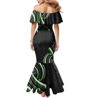 Traditional Art Hawaiian Kakau Tattoos Mermaid Dress Green Color LT03 - Polynesian Pride