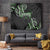 Traditional Art Hawaiian Kakau Tattoos Tapestry Green Color - Polynesian Pride