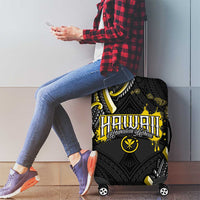 Traditional Art Hawaiian Kakau Tattoos Luggage Cover Yellow Color - Polynesian Pride