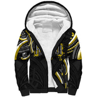 Traditional Art Hawaiian Kakau Tattoos Sherpa Hoodie Yellow Color LT03 Unisex Yellow - Polynesian Pride
