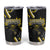 Traditional Art Hawaiian Kakau Tattoos Tumbler Cup Yellow Color - Polynesian Pride