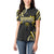 Traditional Art Hawaiian Kakau Tattoos Women Polo Shirt Yellow Color - Polynesian Pride