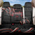 Traditional Art Hawaiian Kakau Tattoos Back Car Seat Cover Red Color - Polynesian Pride