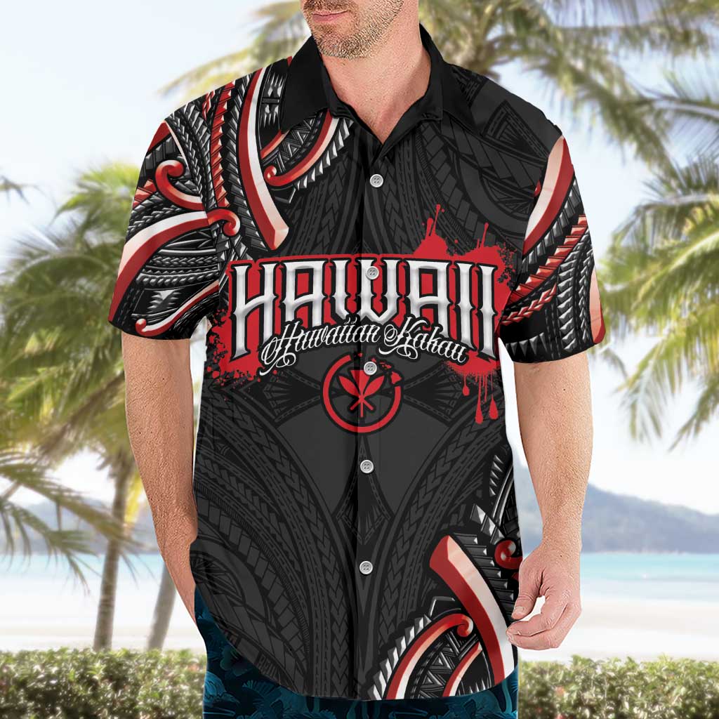 Traditional Art Hawaiian Kakau Tattoos Hawaiian Shirt Red Color - Polynesian Pride