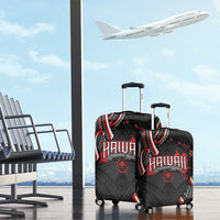 Traditional Art Hawaiian Kakau Tattoos Luggage Cover Red Color - Polynesian Pride