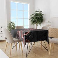 Traditional Art Hawaiian Kakau Tattoos Tablecloth Red Color - Polynesian Pride