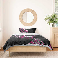 Traditional Art Hawaiian Kakau Tattoos Bedding Set Pink Color - Polynesian Pride