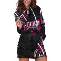 Traditional Art Hawaiian Kakau Tattoos Hoodie Dress Pink Color LT03 Pink - Polynesian Pride