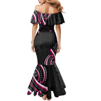 Traditional Art Hawaiian Kakau Tattoos Mermaid Dress Pink Color LT03 - Polynesian Pride
