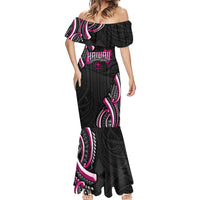 Traditional Art Hawaiian Kakau Tattoos Mermaid Dress Pink Color LT03 - Polynesian Pride