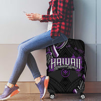 Traditional Art Hawaiian Kakau Tattoos Luggage Cover Purple Color LT03 - Polynesian Pride