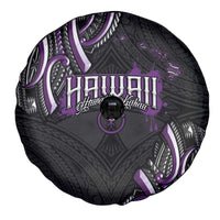 Traditional Art Hawaiian Kakau Tattoos Spare Tire Cover Purple Color LT03 - Polynesian Pride