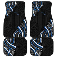Traditional Art Hawaiian Kakau Tattoos Car Mats Blue Color LT03 - Polynesian Pride