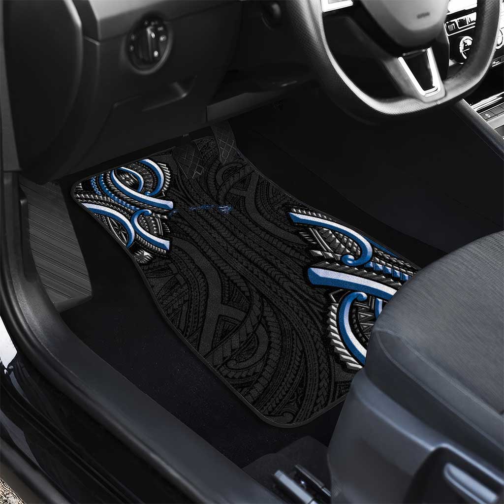Traditional Art Hawaiian Kakau Tattoos Car Mats Blue Color LT03 - Polynesian Pride